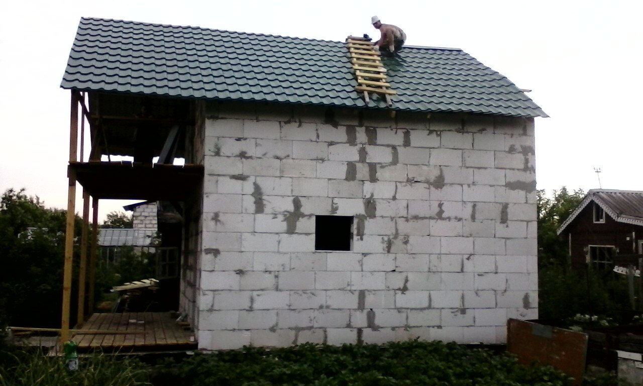 Строительство дома из бетонных блоков