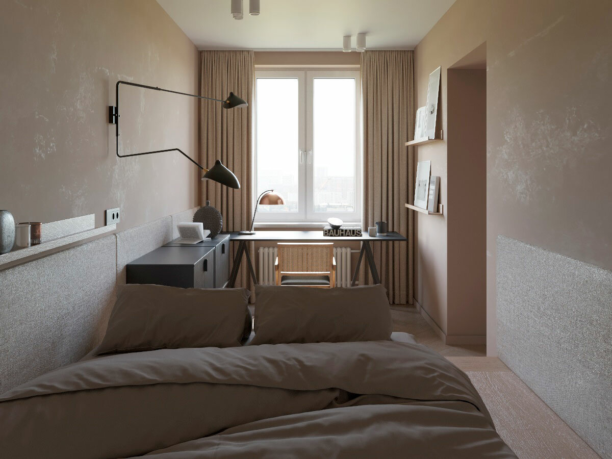 квартира, интерьер типовой двухкомнатной квартиры, квартира в современном стиле, современная квартира, квартира интерьер