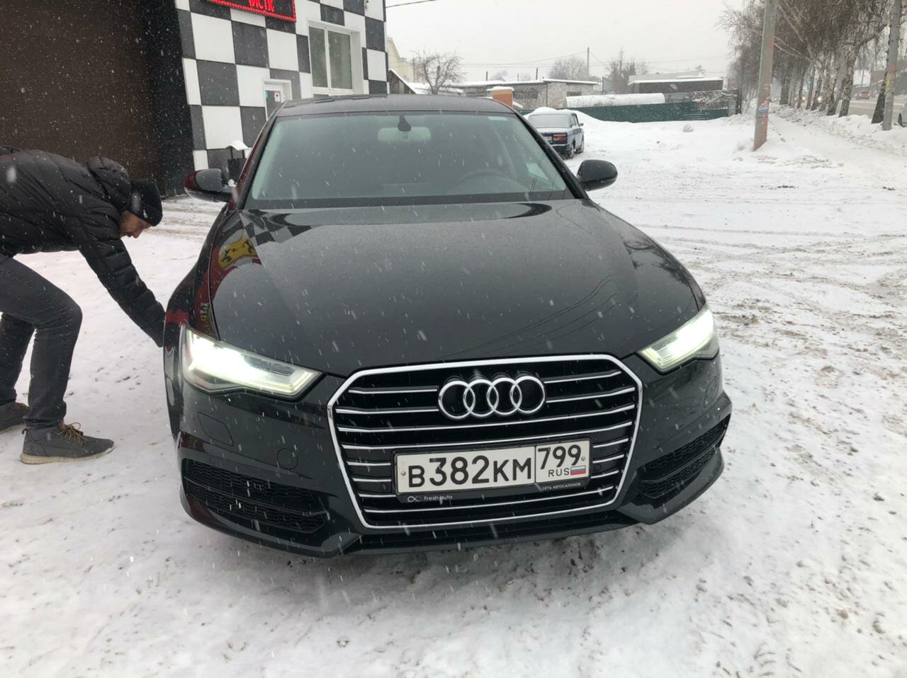 черная ауди, серая ауди, авто, audi a6, ауди а8