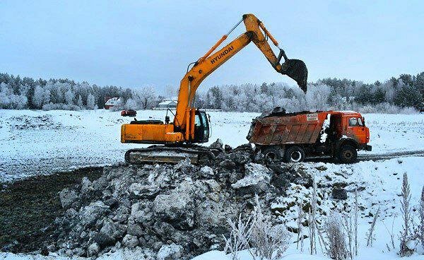 экскаватор на севере, экскаватор, гусеничный экскаватор, hyundai экскаватор, аренда экскаватора