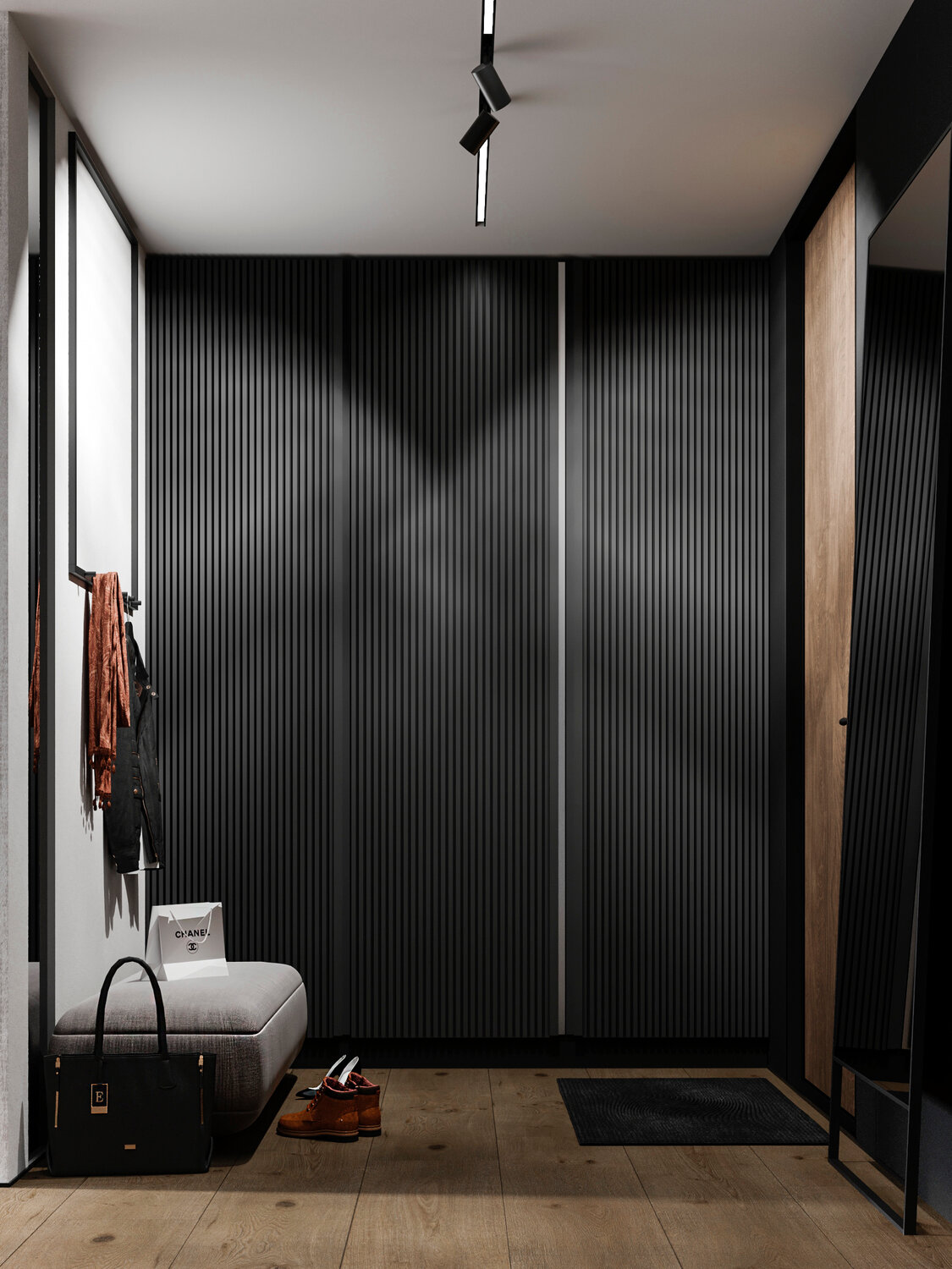 прихожая в современном стиле, прихожая интерьер, современная прихожая, прихожая стильная, прихожая дизайн