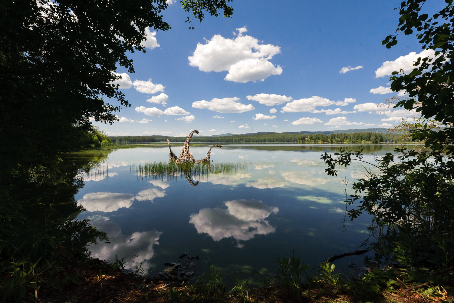 озеро большое, вид на озеро, озеро, раифское озеро казань, озеро природа