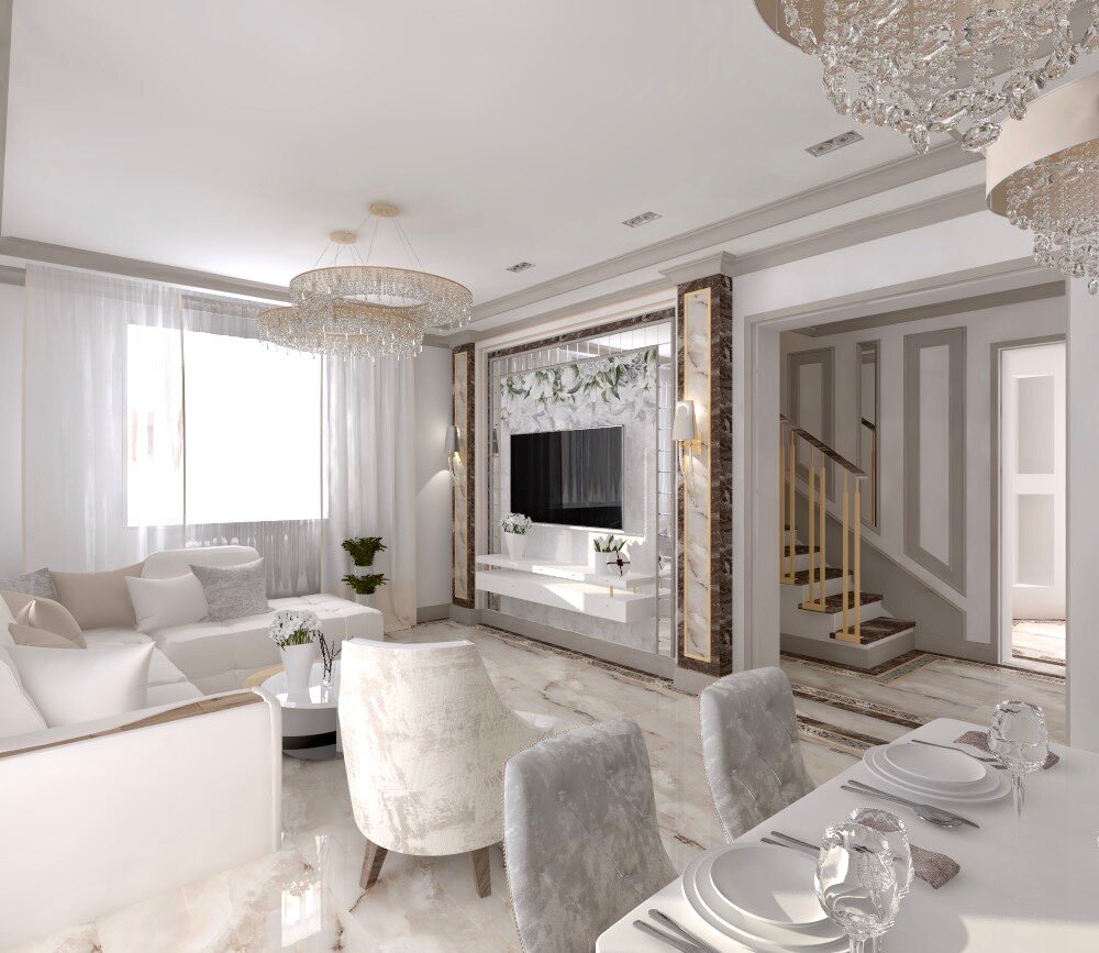 Дизайн-проект интерьера гостиной