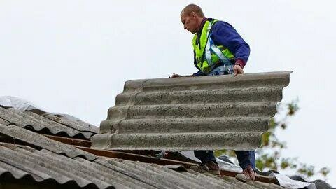 кровля из шифера, монтаж кровли, старый шифер, демонтаж кровли, ремонт кровли