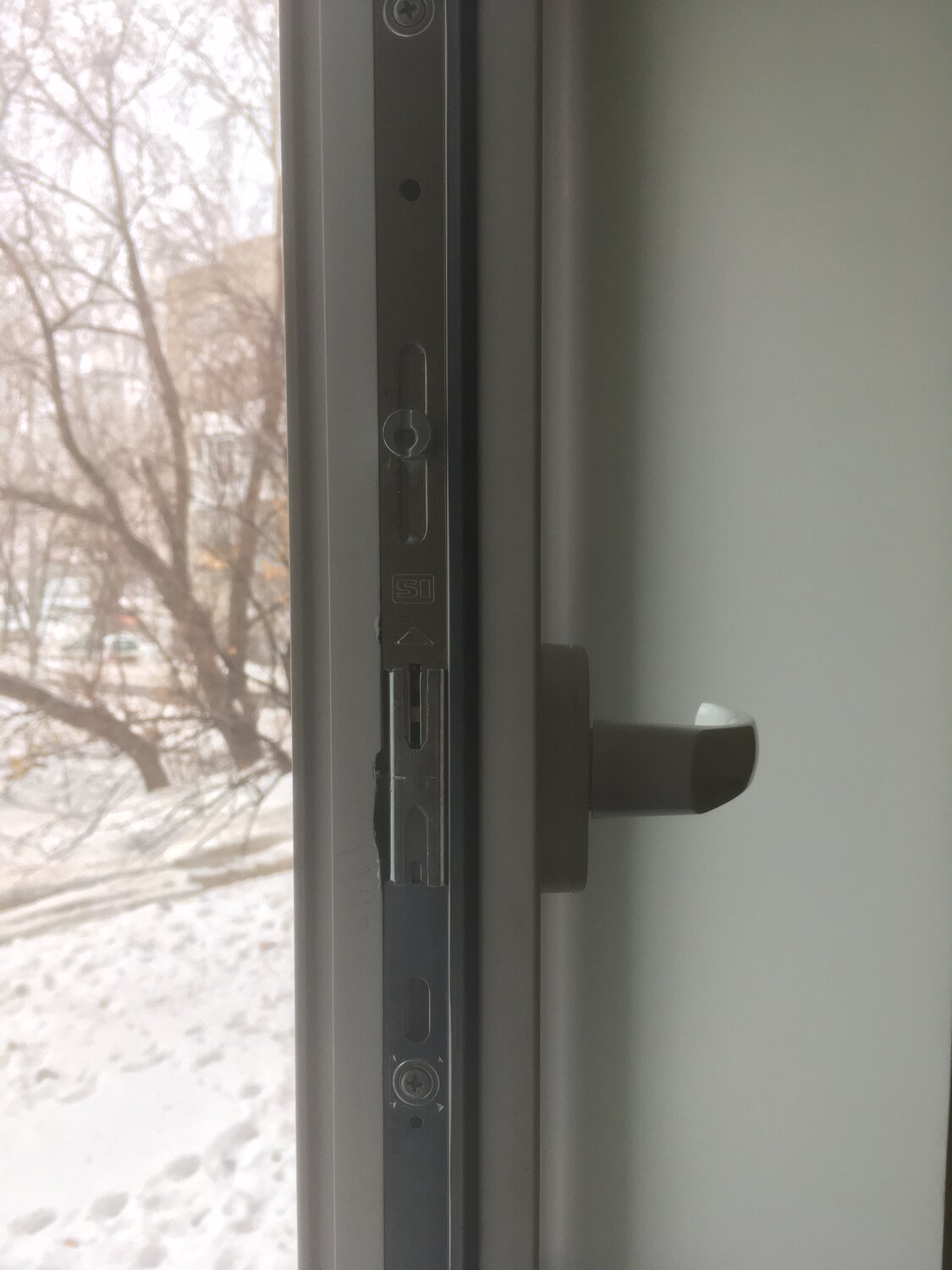 защелка балконная veka topline roto 256781, замок в пластиковую дверь, защелка для балконной двери, для пластиковых окон, механизм для пластиковых окон