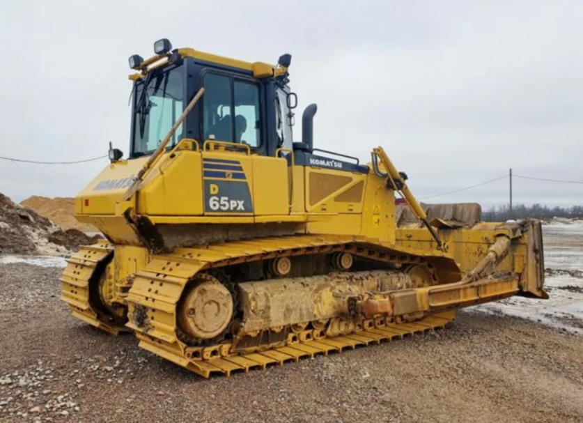 бульдозер komatsu d65, бульдозер комацу, komatsu d65px-16, бульдозер коматсу д 65, коматсу бульдозер