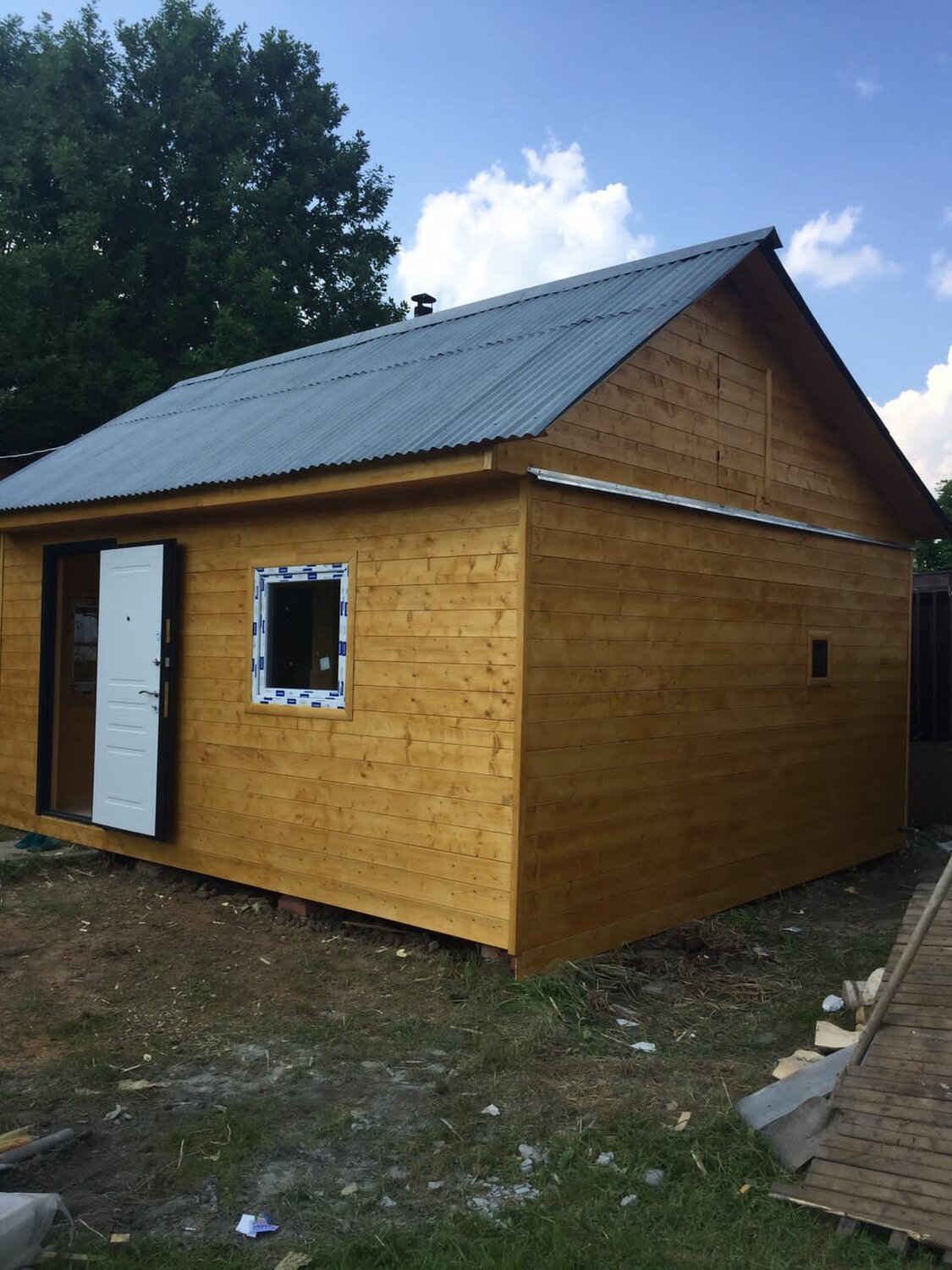 Обшить дом имитация бруса