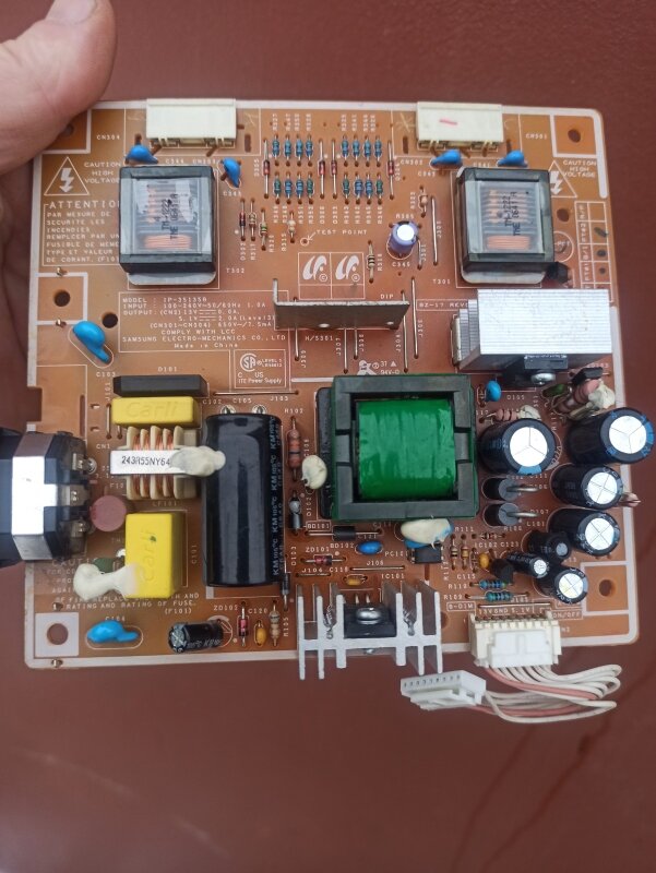 блок питания ip 35135b, плата питания монитора samsung 940n, samsung 740n блок питания, ip-35135b, блок питания для монитора samsung
