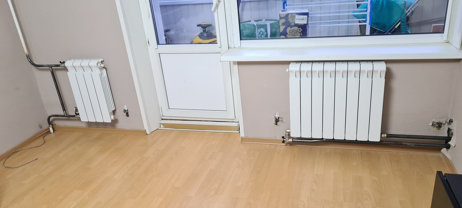 монтаж батарей отопления, радиаторы отопления, двухконтурный радиатор отопления, обвязка радиатора отопления, установка батарей отопления