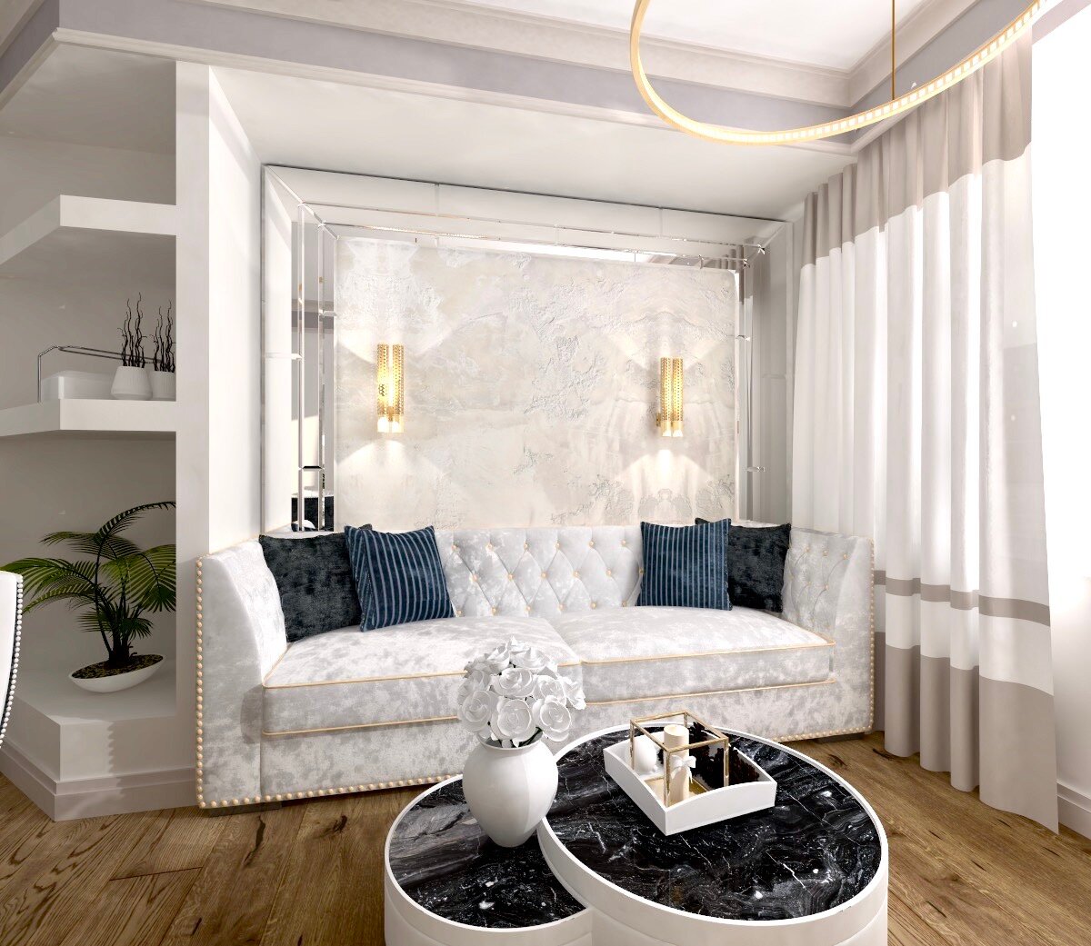 Дизайн-проект интерьера гостиной