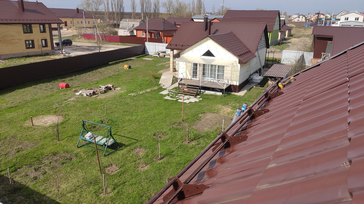 кровля, дом, одноэтажный дом, кровли скатных крыш, дом коттедж
