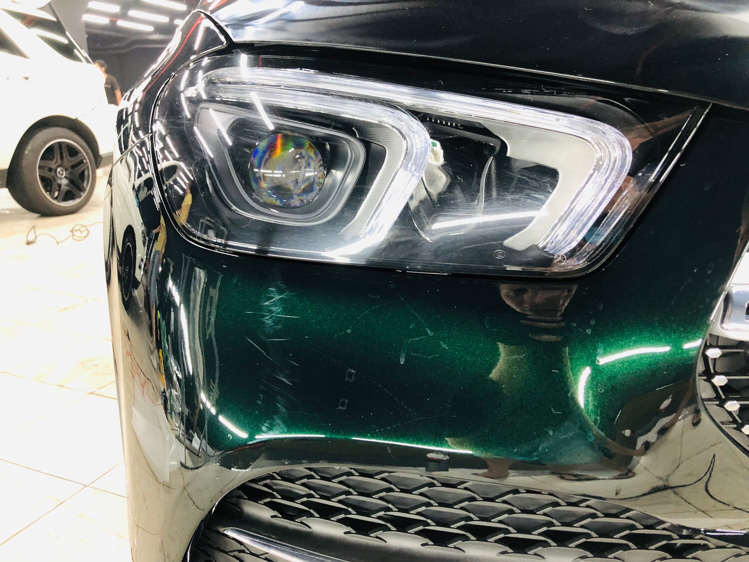 авто, автомобиль, подержанные авто, mb gls 166 amg свет фар, оклейка машины