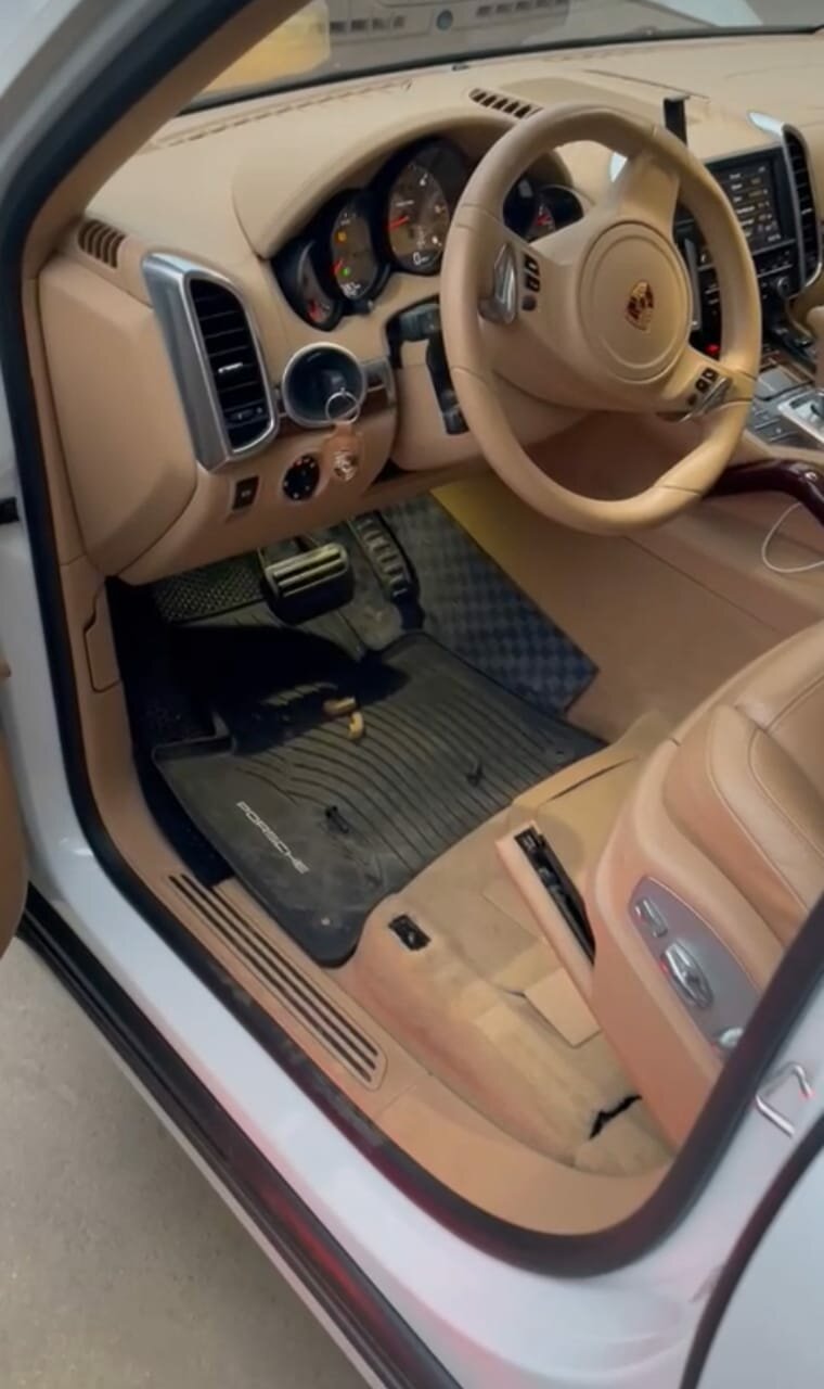 porsche cayenne, черный порше кайен, порше кайен 2014 дизель, порше кайен 2013г, порше кайен белый салон
