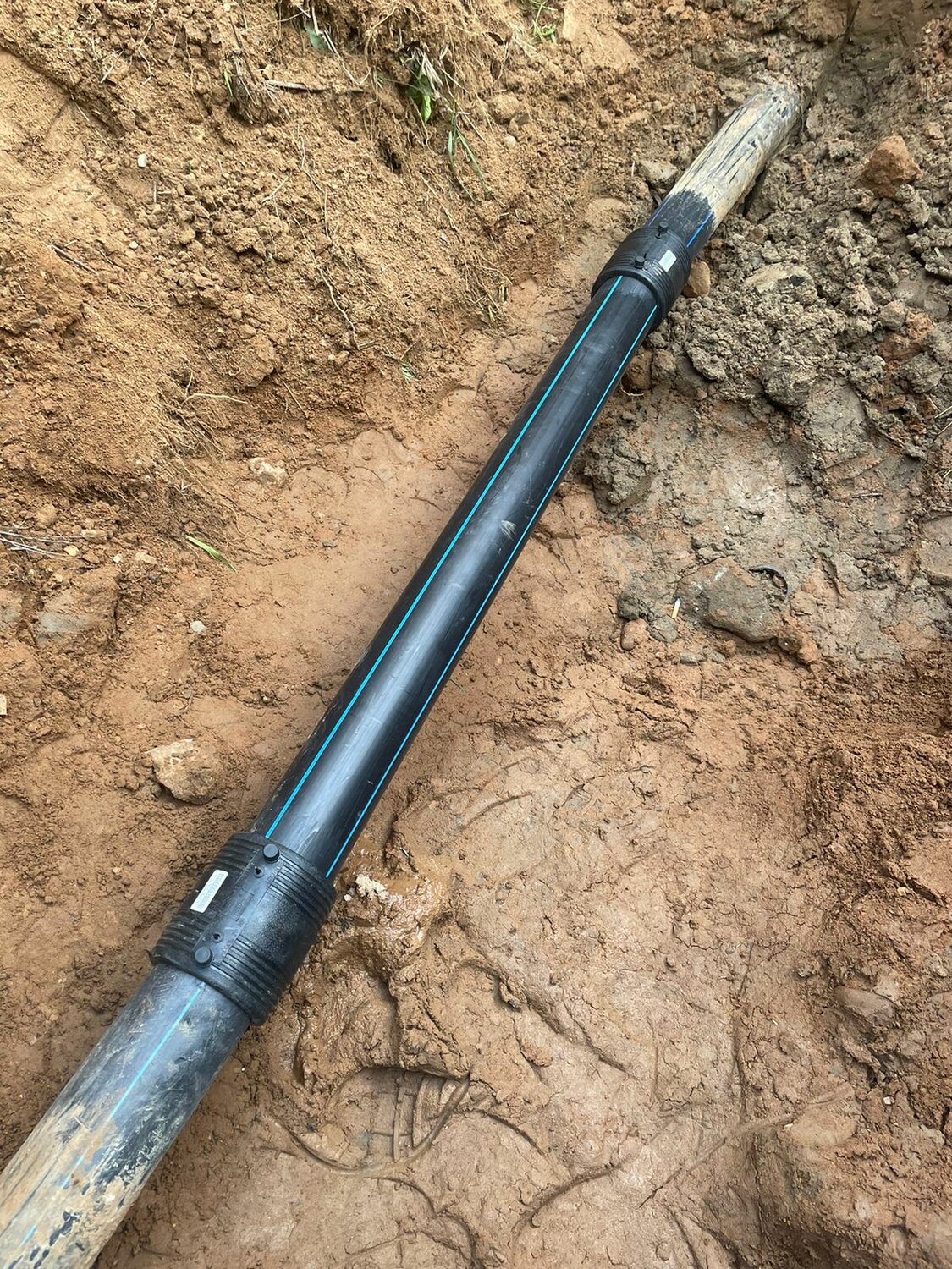 трубы для водоснабжения, трубы для водопровода, муфтовая сварка пнд труб, пнд труба, прокладка пнд трубы