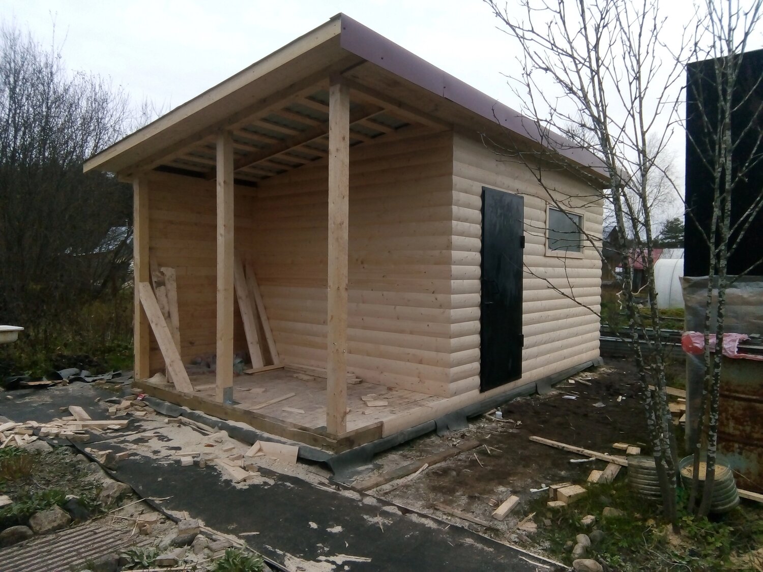 дачный хозблок, дачный домик, хозблок, садовый домик, хозблок из бруса