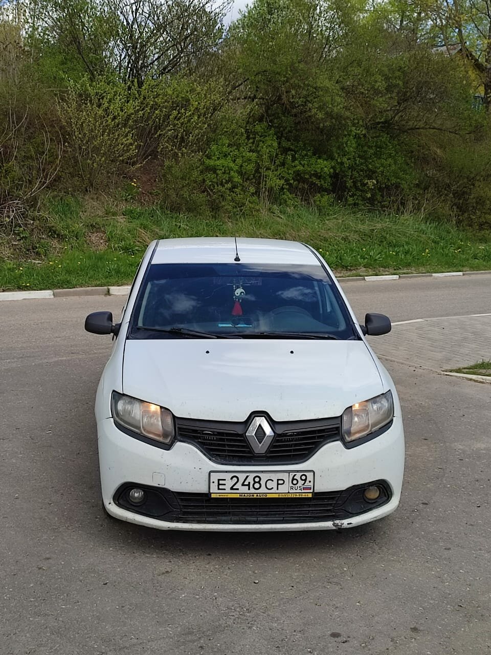 белый рено логан, logan, renault logan 2016, renault logan 2017, Renault Logan II
