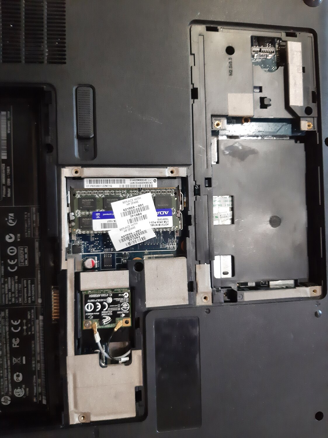 разбор ноутбука hp pavilion g7, разобранный ноутбук, корпус ноутбука, ноутбук acer aspire, wifi модуль hp g6