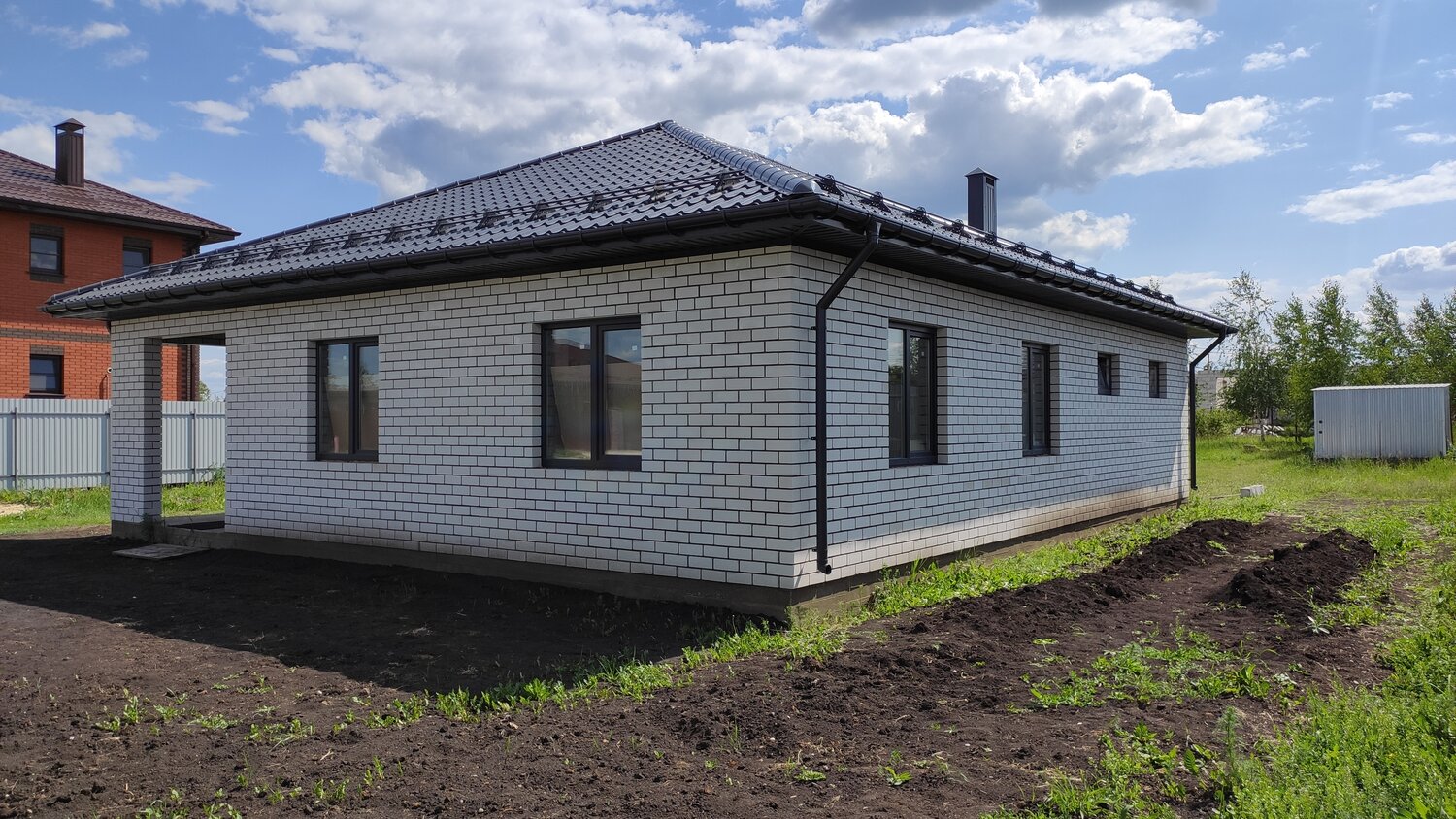 дом в селе, одноэтажный дом, дом, готовые дома, дома дом