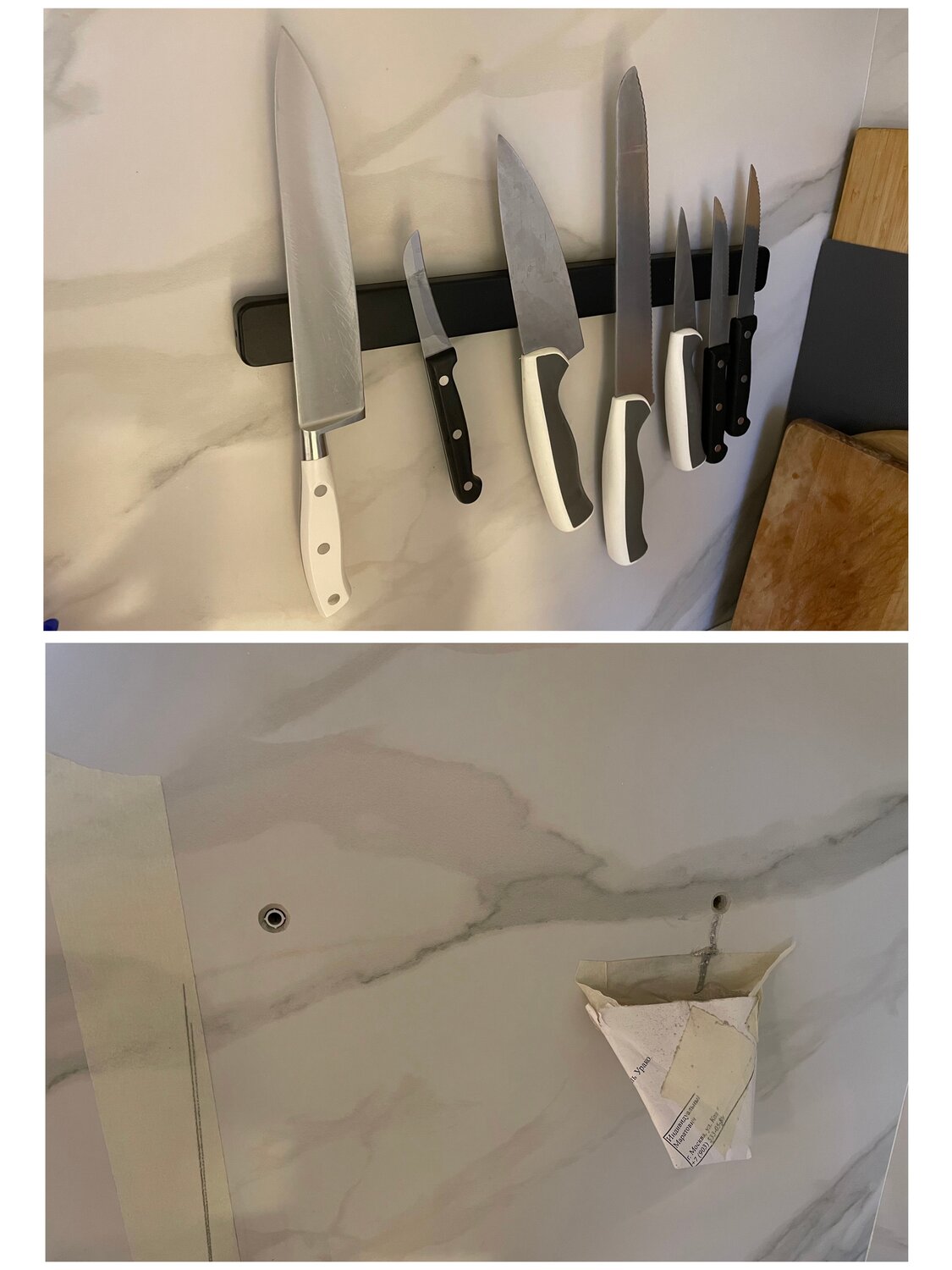 Навес предметов интерьера и быта на керамогранитную плитку .