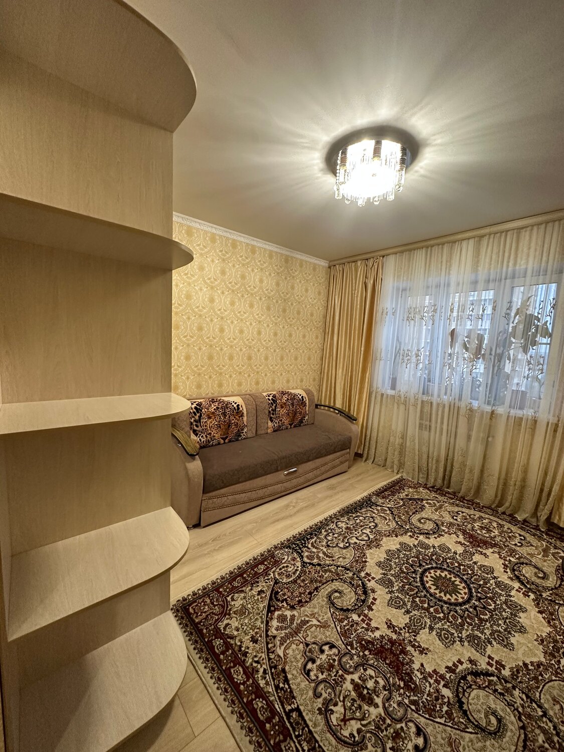 квартира, квартира в панельном доме, интерьер, двухкомнатная квартира, квартира зал