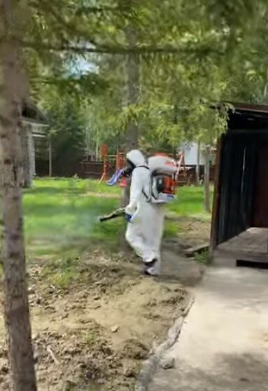 акарицидная обработка, дезинсекция участков, дезинсекция, акарицидная (противоклещевая) обработка территорий, акарицидная обработка от клещей