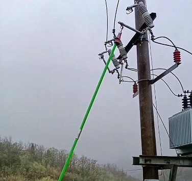 опора влз-10кв из сто 34.01-2.2.027.007, столб лэп, опора лэп, анкерная опора 10кв сип-3 арматура, провода лэп