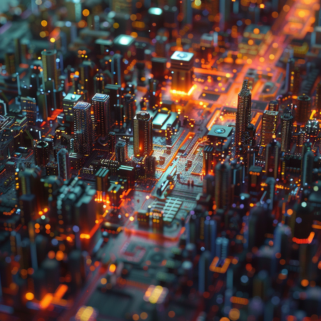 фон город, цифровой город, ночной город, красивые фоны города, пейзажи tilt-shift