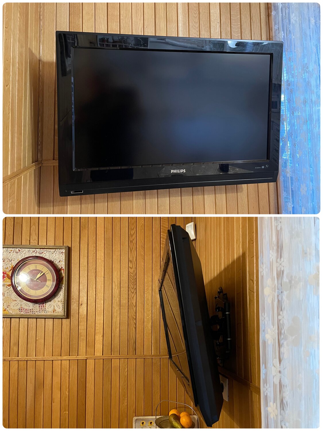 Монтаж кранштейна и телевизора