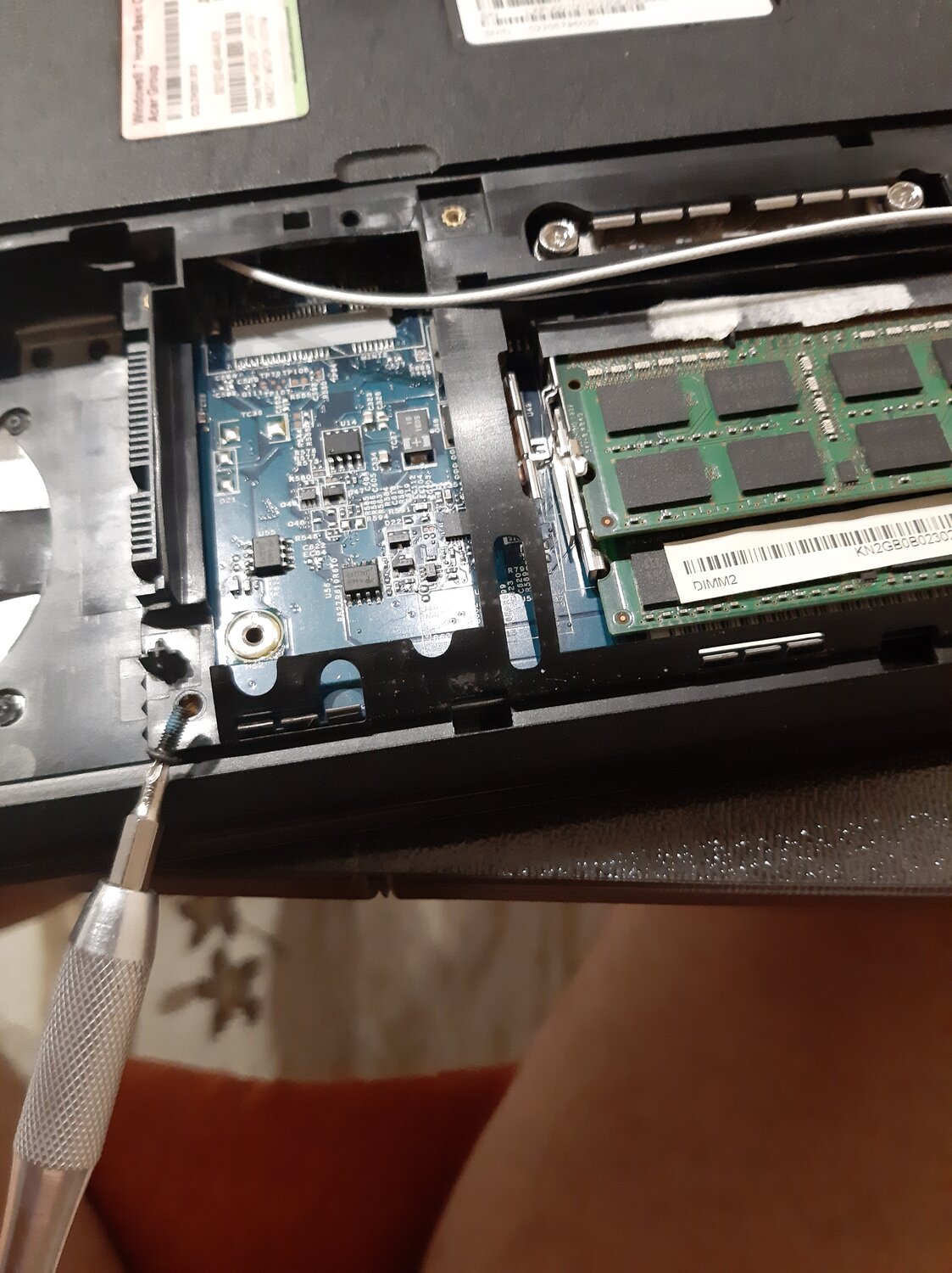 оперативная память в ноутбуке, апгрейд ноутбука, ноутбук acer aspire, ssd на ноутбук x54h, acer v3 571g оперативная память