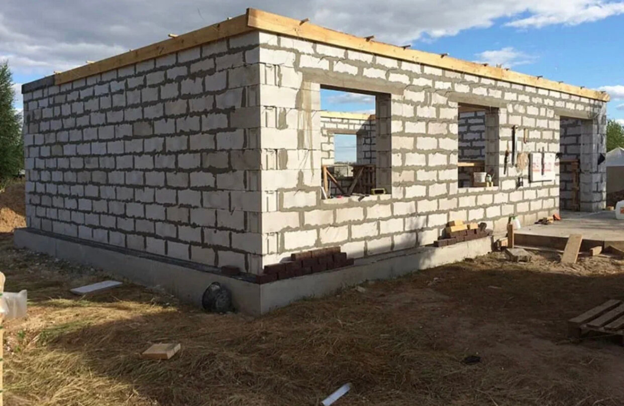 дом из газоблока, дом из газосиликатных блоков, строительство домов из газобетона, строительство домов из пеноблоков, дом из газобетона