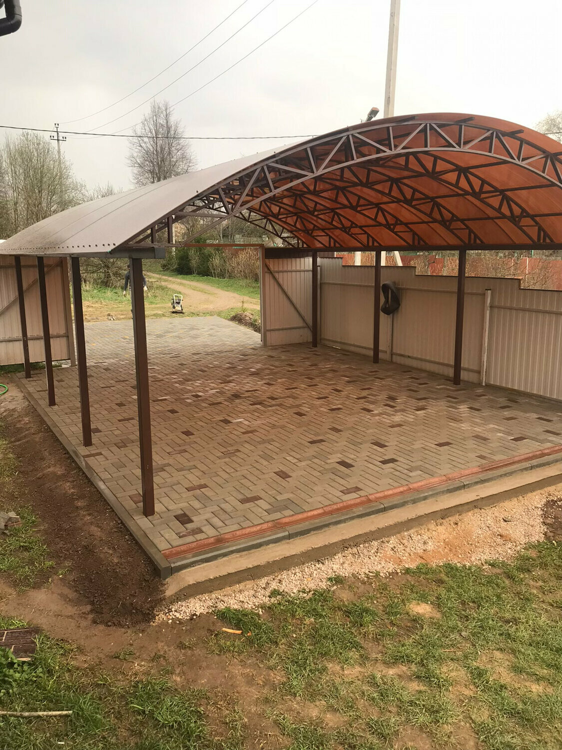 навес, навес арка, навес из поликарбоната, навес для авто из поликарбоната, козырьки и навесы