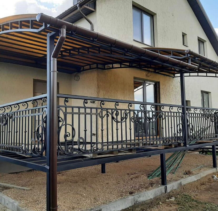 Строительство навес к дому