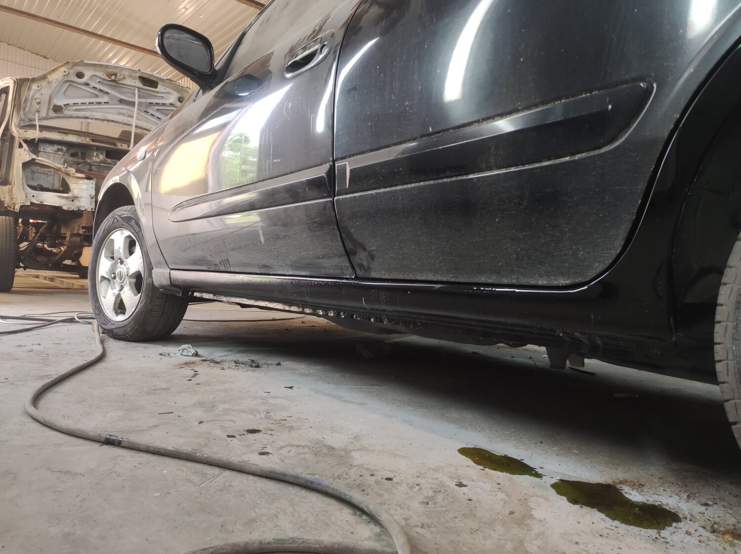 автомобиль, ремонт порогов, пороги калина, замена порогов, порог