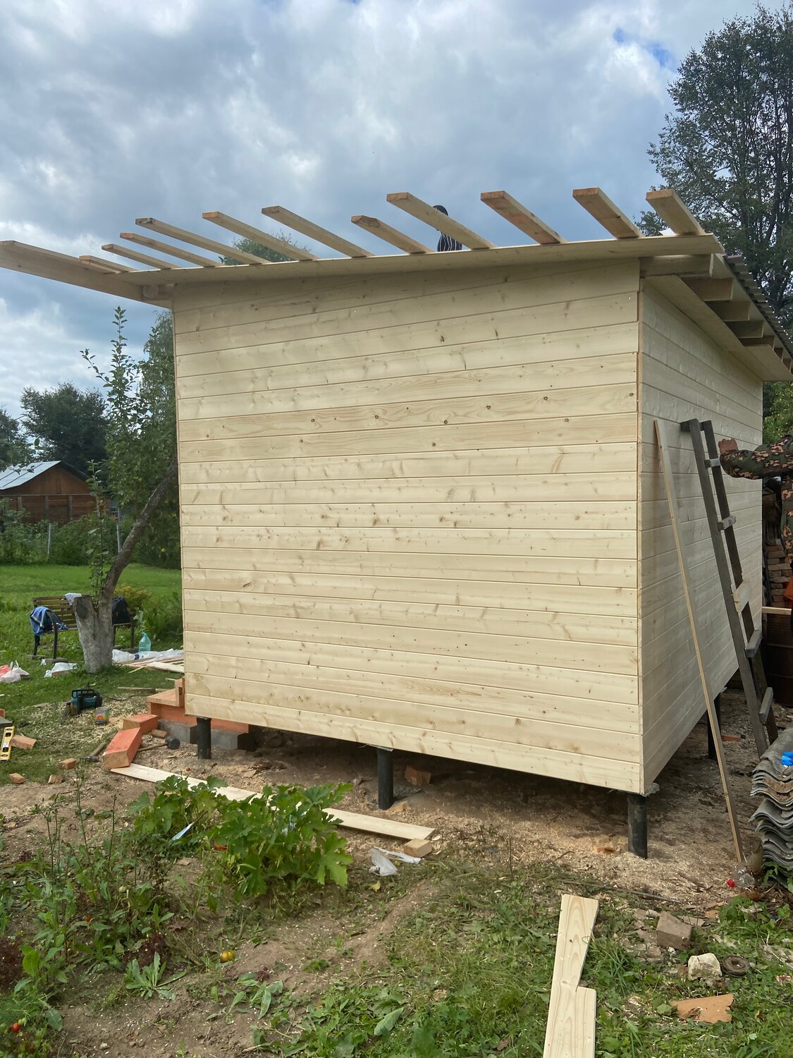 Строительство хозблока