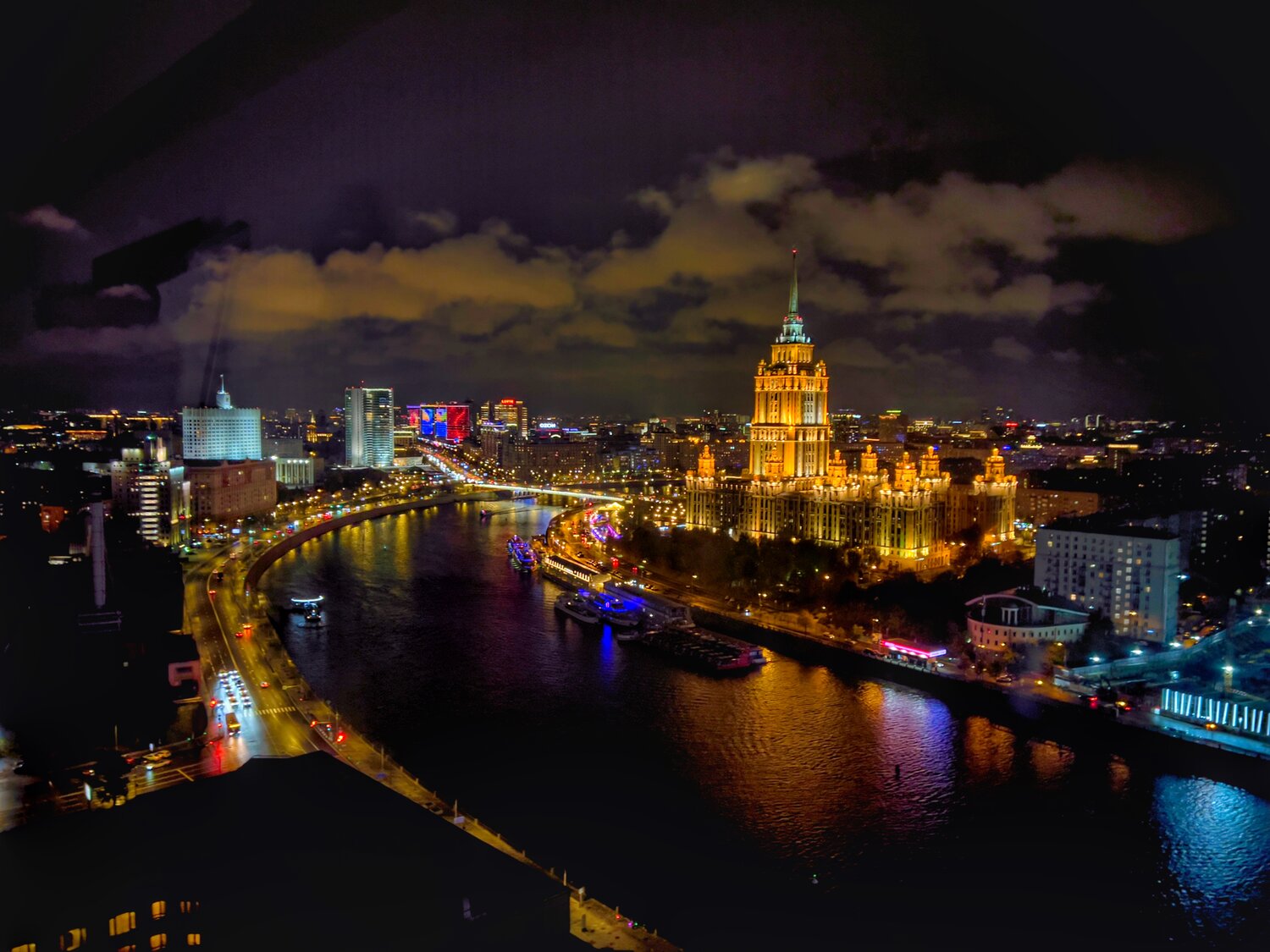 москва ночью, москва вечером, ночная москва, россия ночью, красивый ночной город