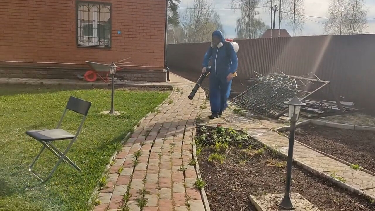 обработка от клещей на участке, обработка участков от клещей, обработка участка от комаров, дезинфекция от комаров на дачном участке, дезинсекция участка