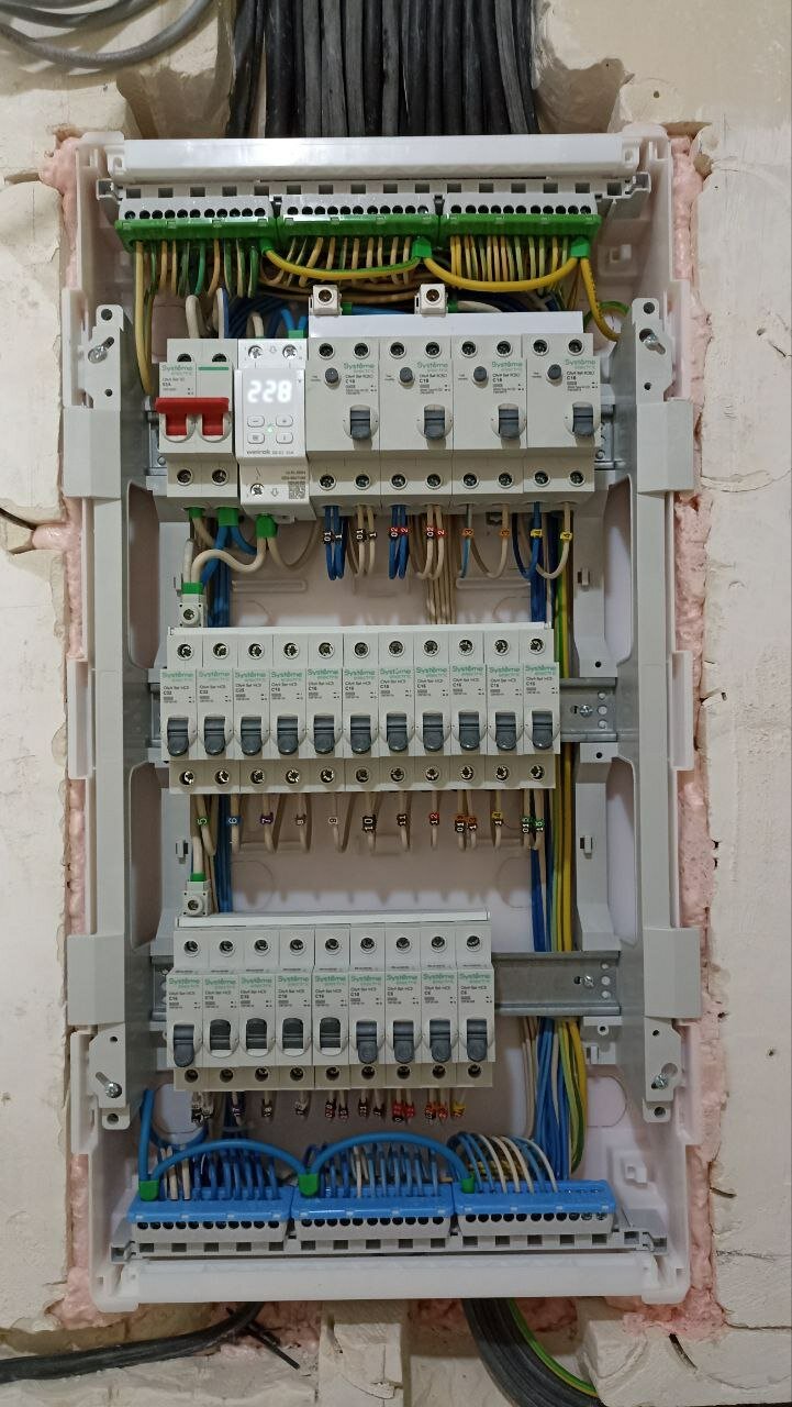 сборка электрощита, монтаж электрощита, электрика, электрощит abb uk600, сборка щитка