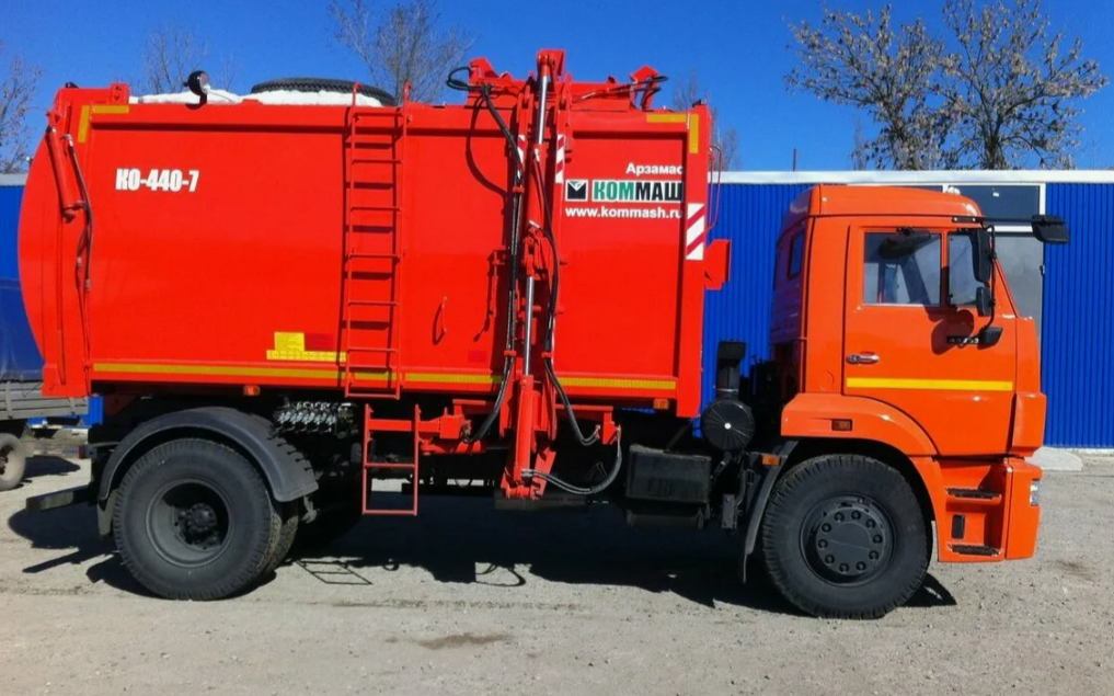камаз 43253 ко 440-7, камаз мусоровоз ко 440 7, мусоровоз с боковой загрузкой, камаз мусоровоз с боковой загрузкой, камаз 43253 мусоровоз ко-440-7