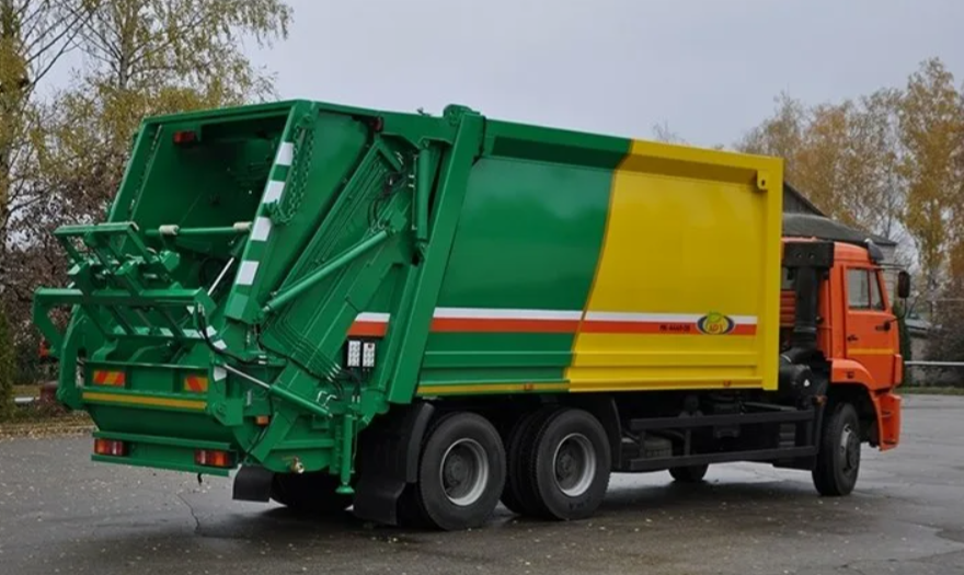 мусоровоз с задней загрузкой, камаз мусоровоз, камаз 53605 мусоровоз, мусоровоз мк-3449-11, мусоровоз машина