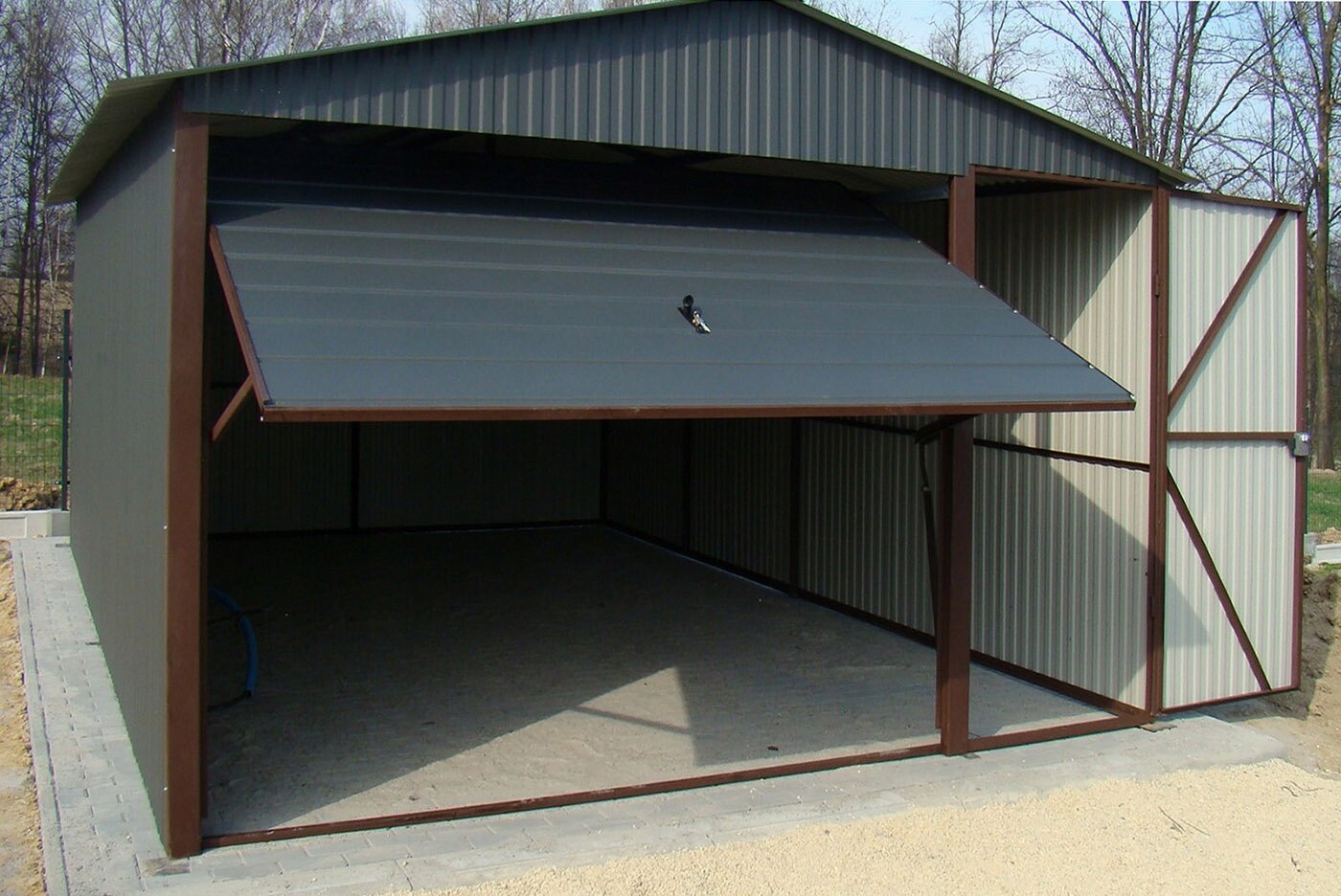 гараж из профлиста, сборный гараж, гараж из профнастила, гараж разборный, гараж металлический разборный