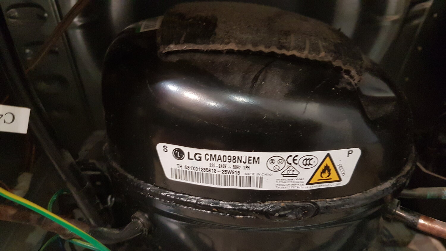 мотор компрессор lg cma098njem, компрессор lg cma098njem be1eera, компрессор lg cma098njem, компрессор холодильника, компрессор lg fmc088nama
