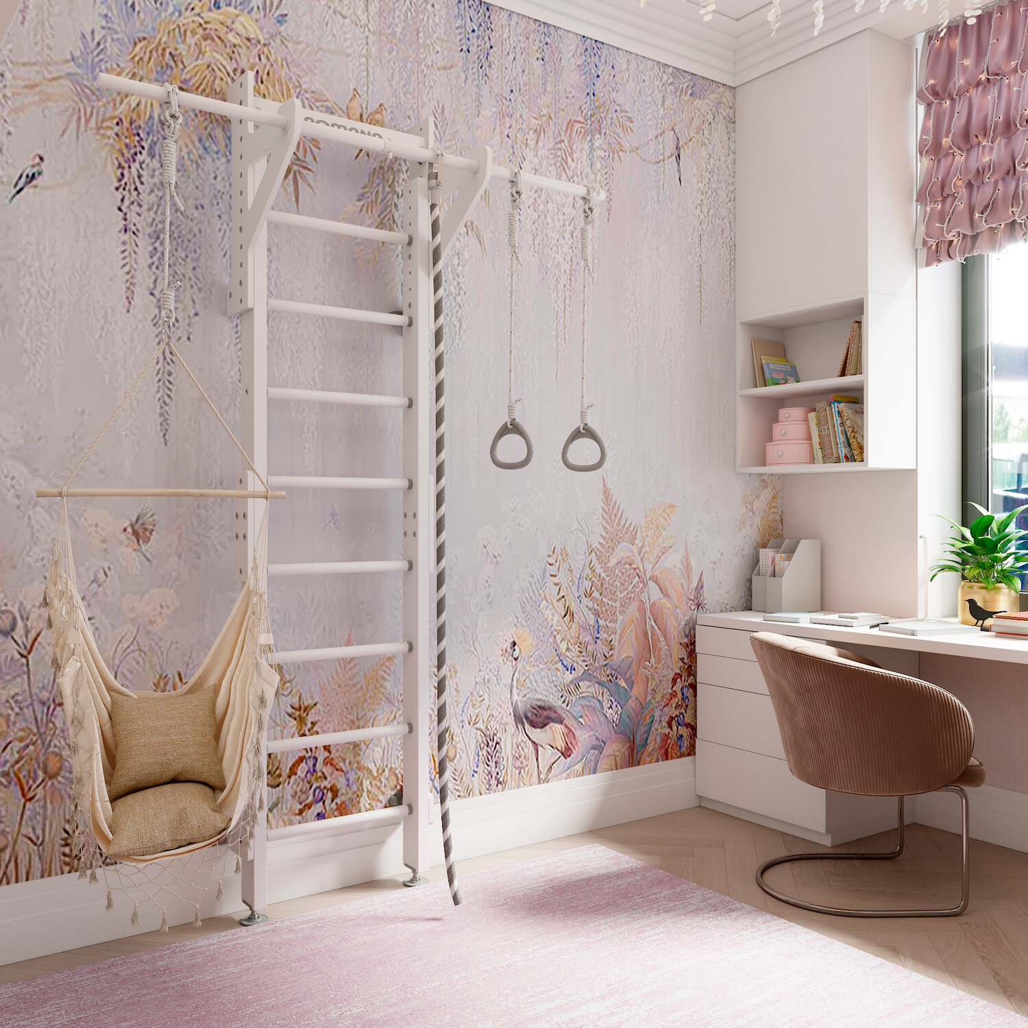 интерьер детской комнаты, детская для девочки интерьер, дизайн детской комнаты, интерьер детской для девочки, интерьер детской