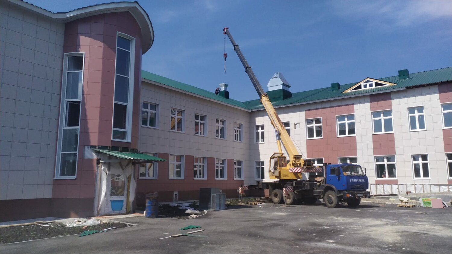 строительство детского сада, новый детский сад, малоархангельск орловская область здание администрации, здание, строительство объектов