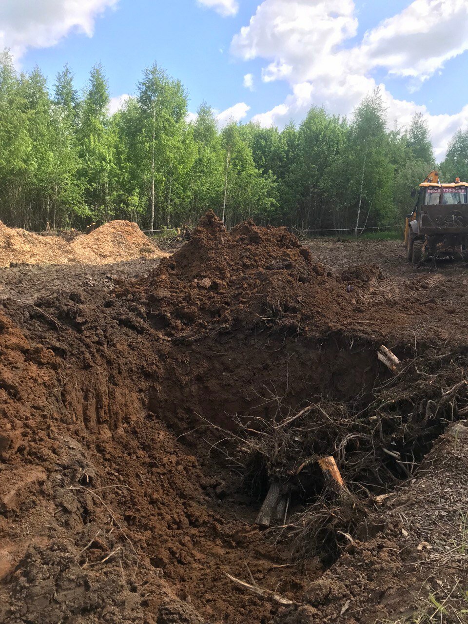 конский перегной, рекультивация земель, плодородный грунт, расчистка участка, торф