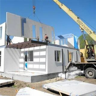 жб панели для строительства дома, быстровозводимый дом из жб панелей, каркасно панельные дома, строительство модульных домов, лстк дома