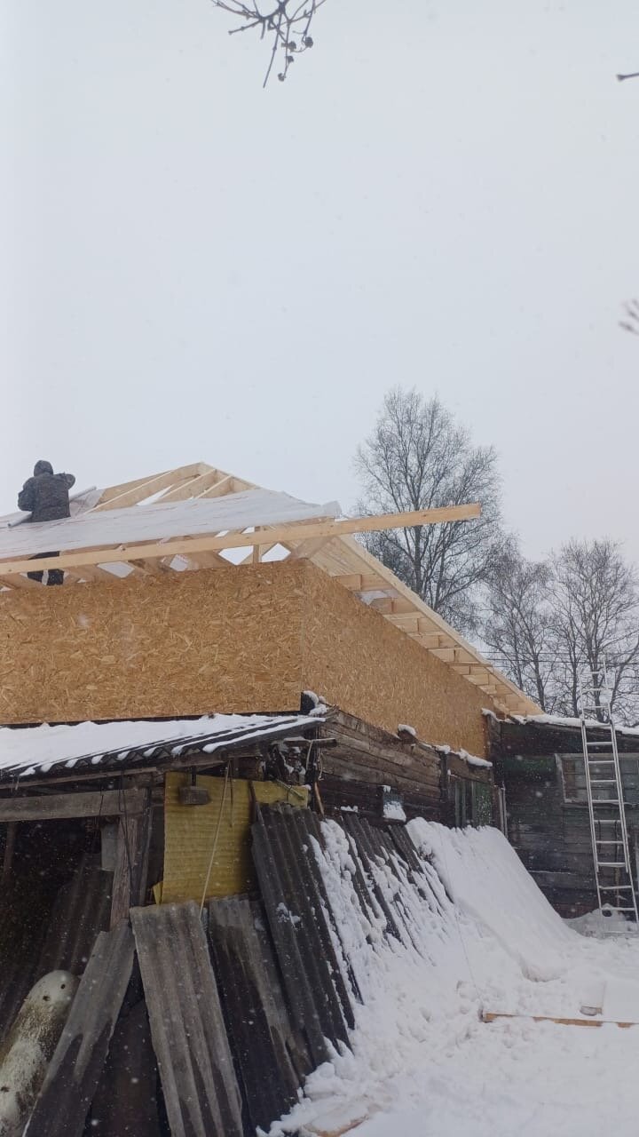 дома из сип панелей, строительство дома из сип панелей, сип панели дом, крыша в каркасном доме, дом