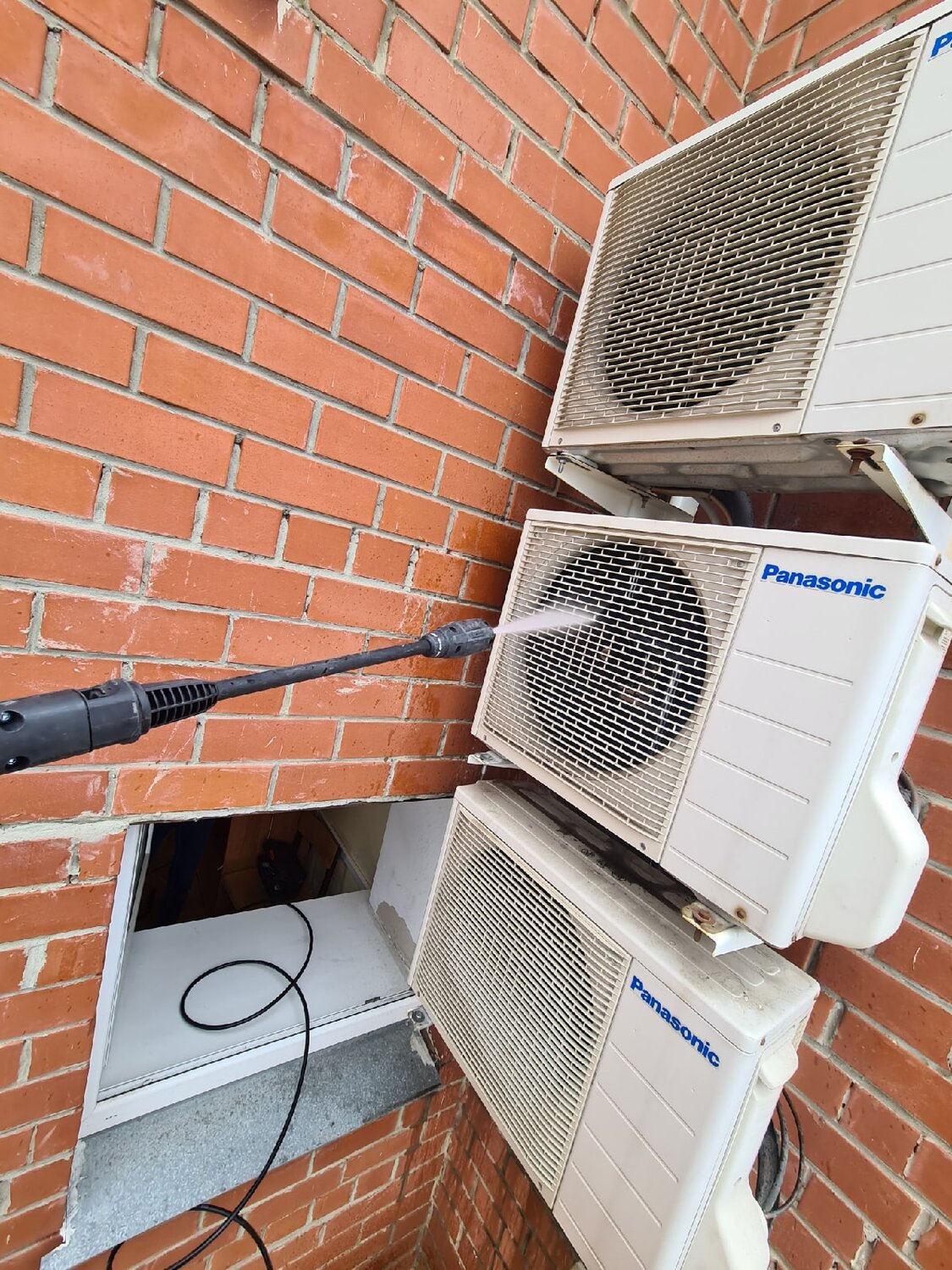 наружный блок panasonic u-b50dbe8, panasonic кондиционер, кондиционер, наружный блок кондиционера отвод воздуха, кондиционер panasonic e9hkd