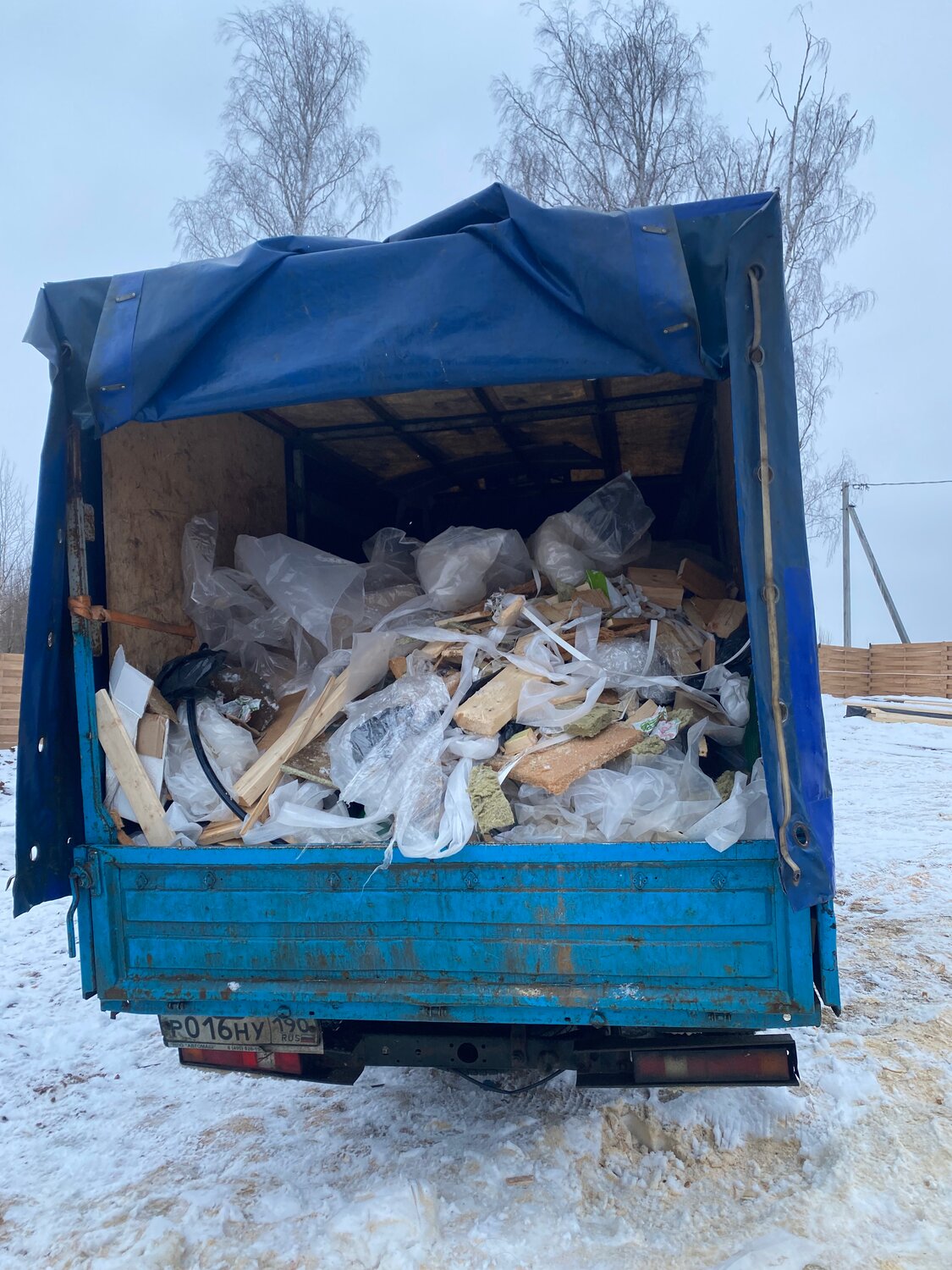 вывоз мусора, газель с мусором, газель вывоз мусора, газель забит, газель