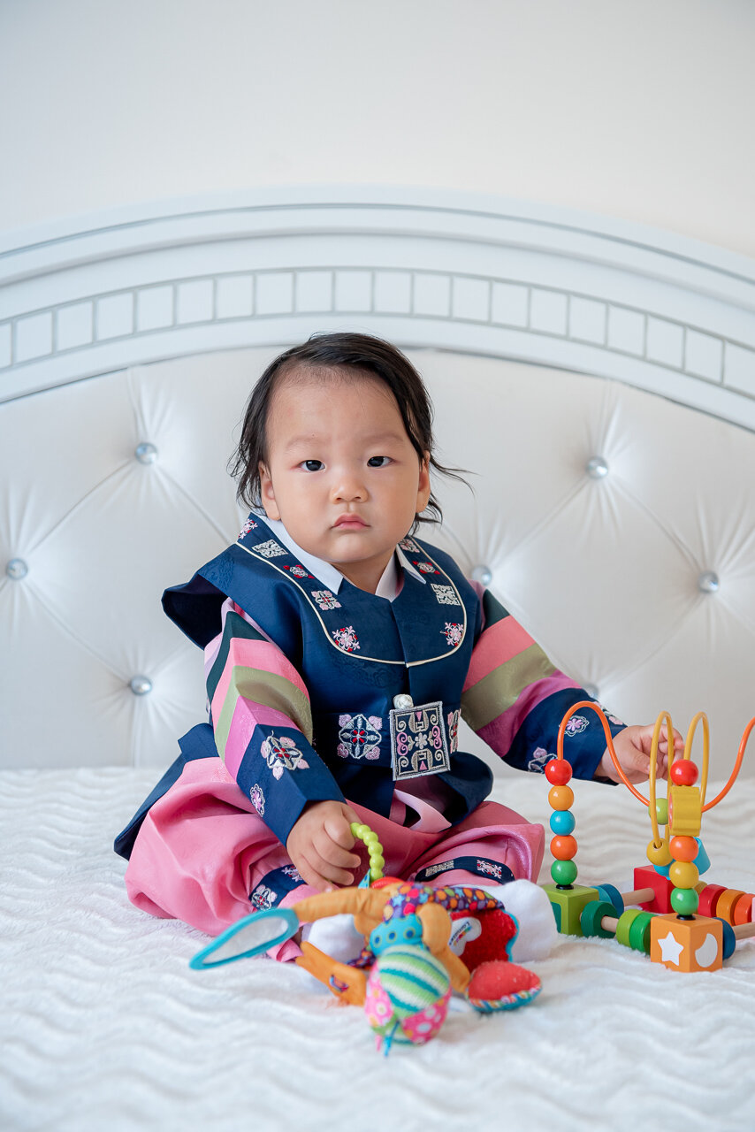 корейские малыши, ханбок на асянди, азиат, ханбок, человек