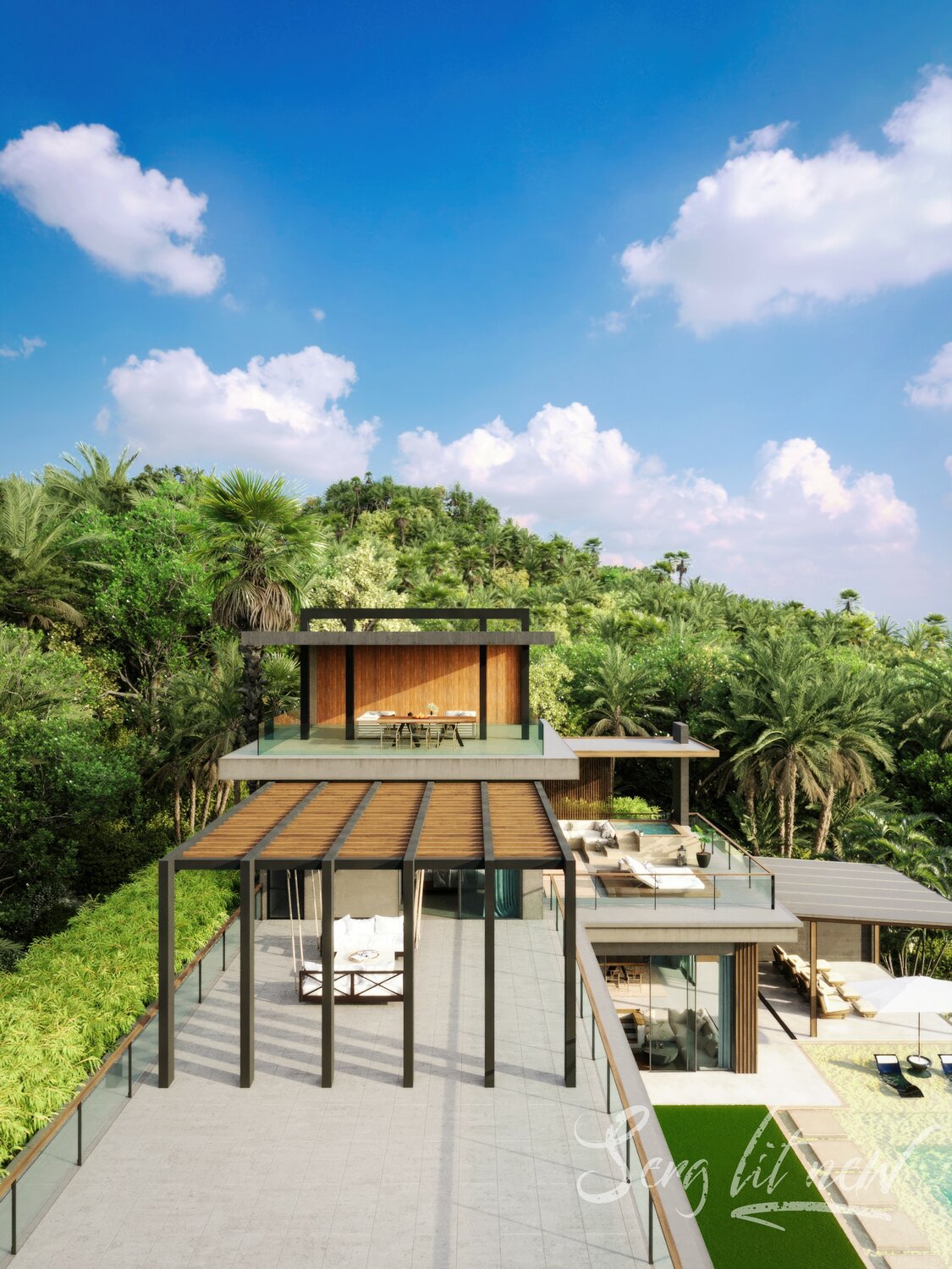 дом в гуаружа, архитектура дома, вилла, красивые дома, загородный дом